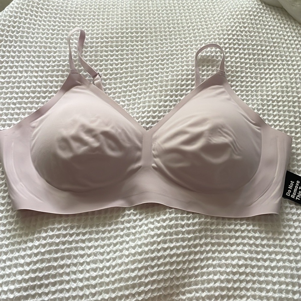 EBY Light Pink Wireless Seamless Bra - XL